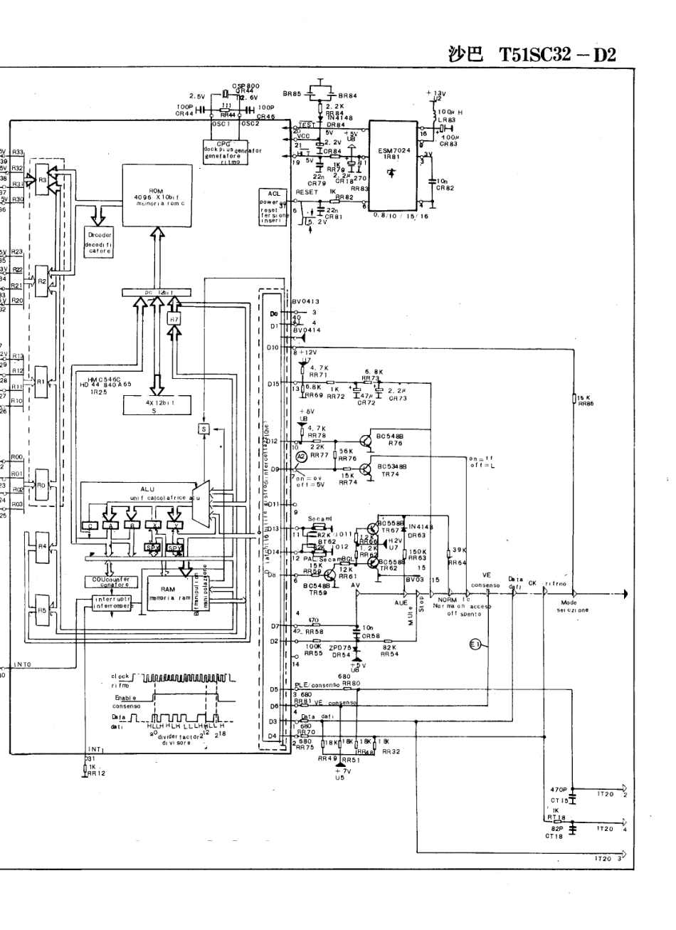 沙巴T51SC2130彩电电路原理图_沙巴  T51SC32-D2(02).pdf_第1页