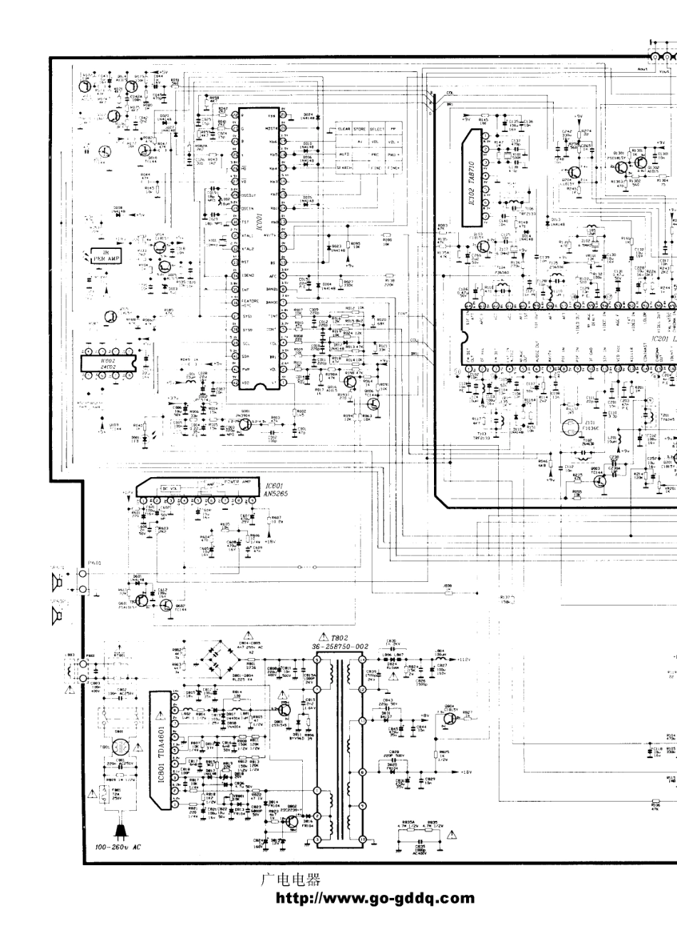 TCL 2129S彩电原理图（清晰度低）_王牌  TCL-2129S(01).pdf_第1页