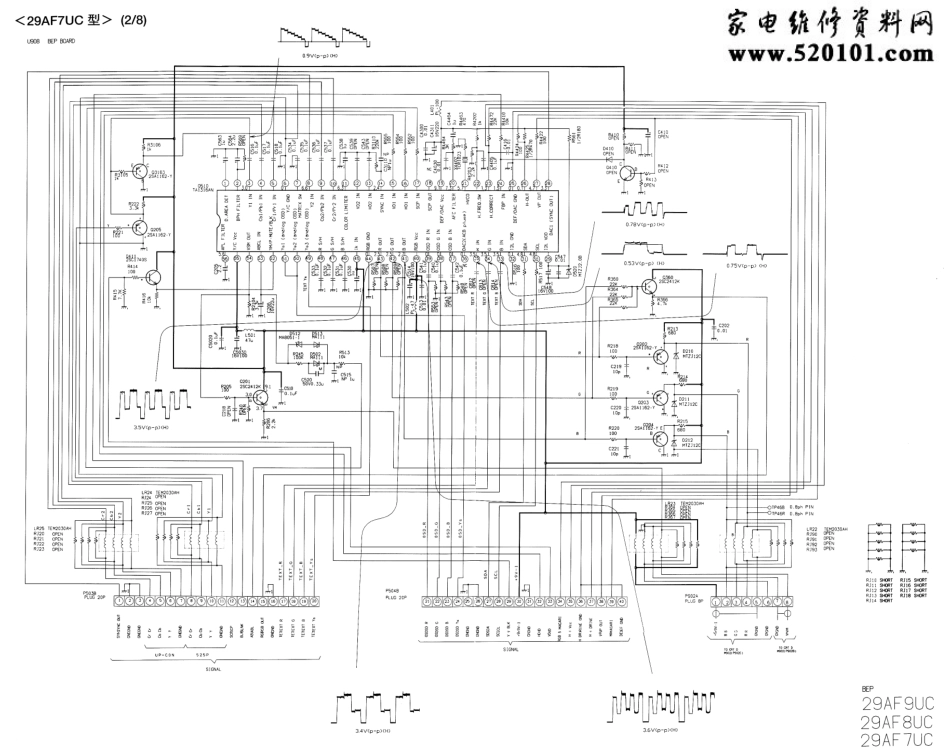 东芝29AF7UC彩电电路原理图（高清晰）_29AF7UC.pdf_第2页