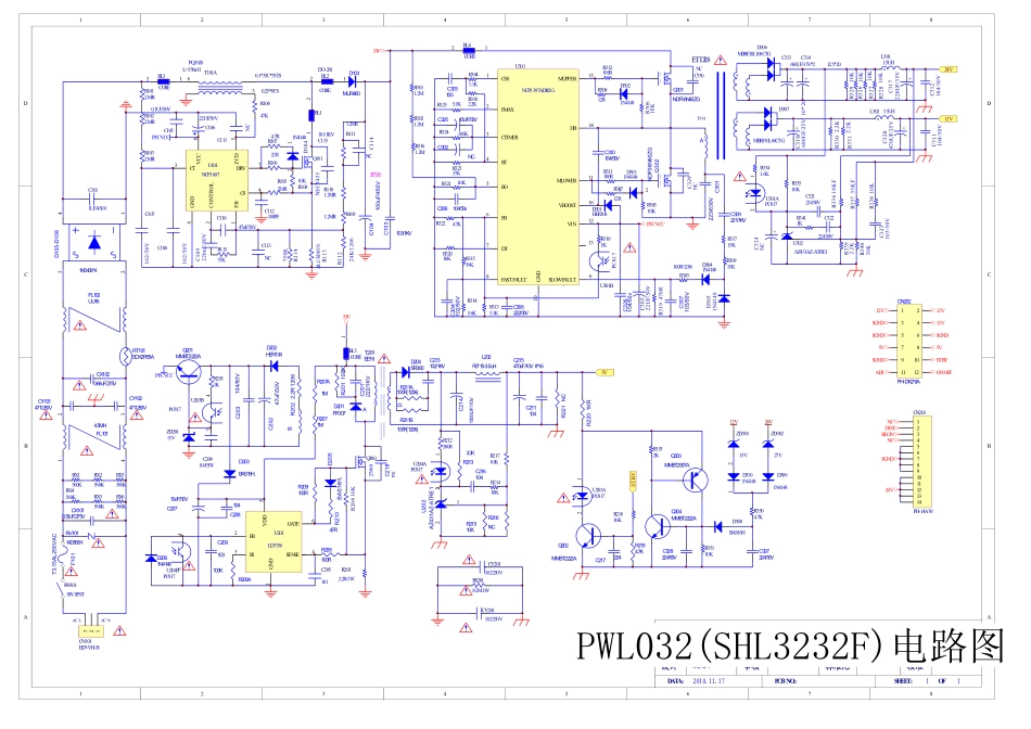 TCL 81-PWL032-PW2 SHL3232F-101电源板电路原理图.pdf_第1页