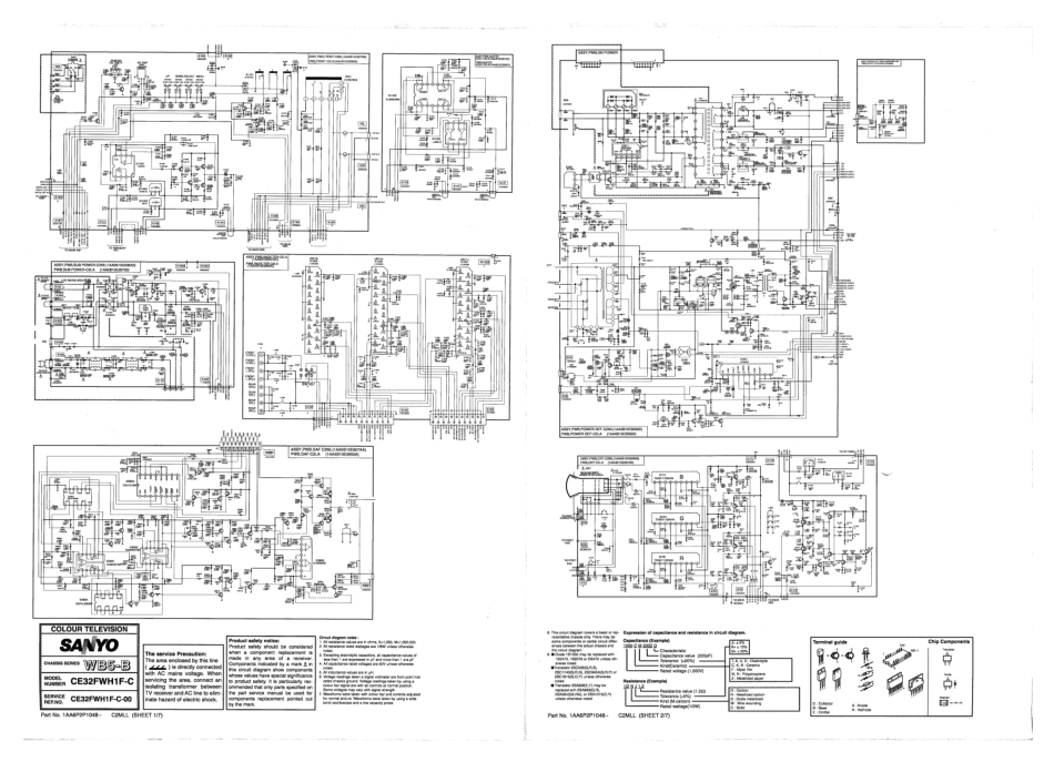 三洋大屏幕HDTV（WB5-5）彩电原理图_三洋大屏幕HDTV（WB5-5）.pdf_第1页