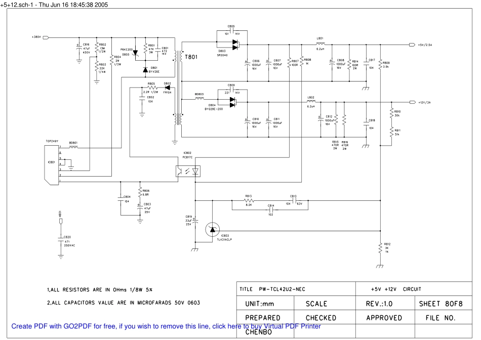 TCL 42U2液晶电视电源板电路图.pdf_第1页