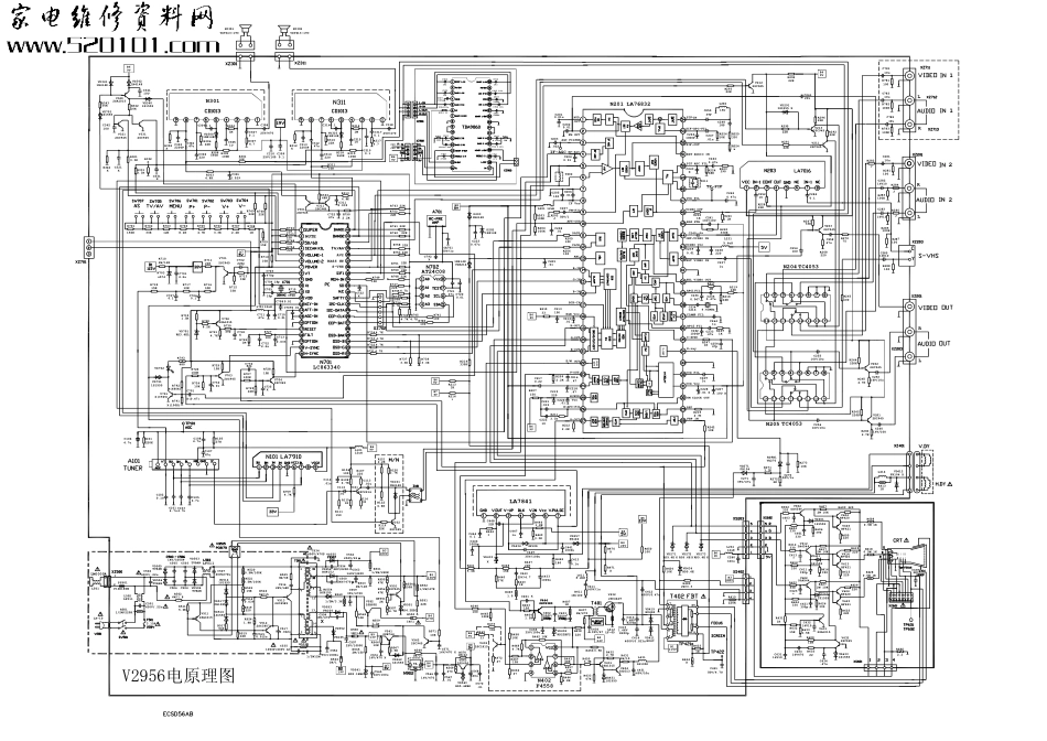 三洋V2956彩电原理图_三洋V2956.pdf_第1页