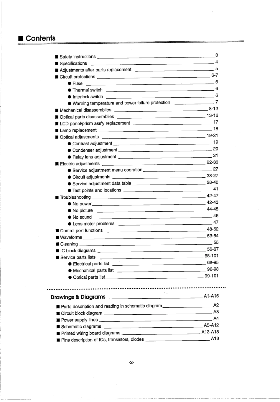 三洋PLV-70液晶投影机资料_plv-70_sm.PDF_第2页