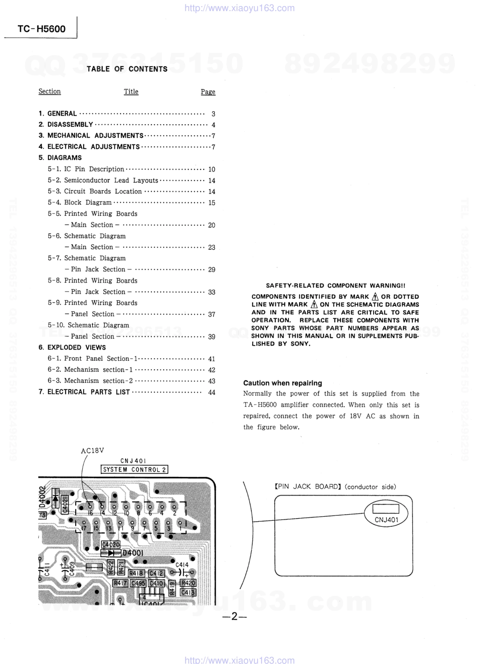 索尼SONY TC-H5600电路图.pdf_第2页