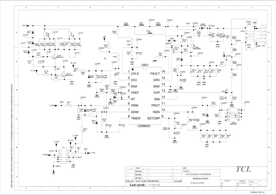 TCL 40-EL411A-PWC1XG电源板电路原理图.pdf_第2页