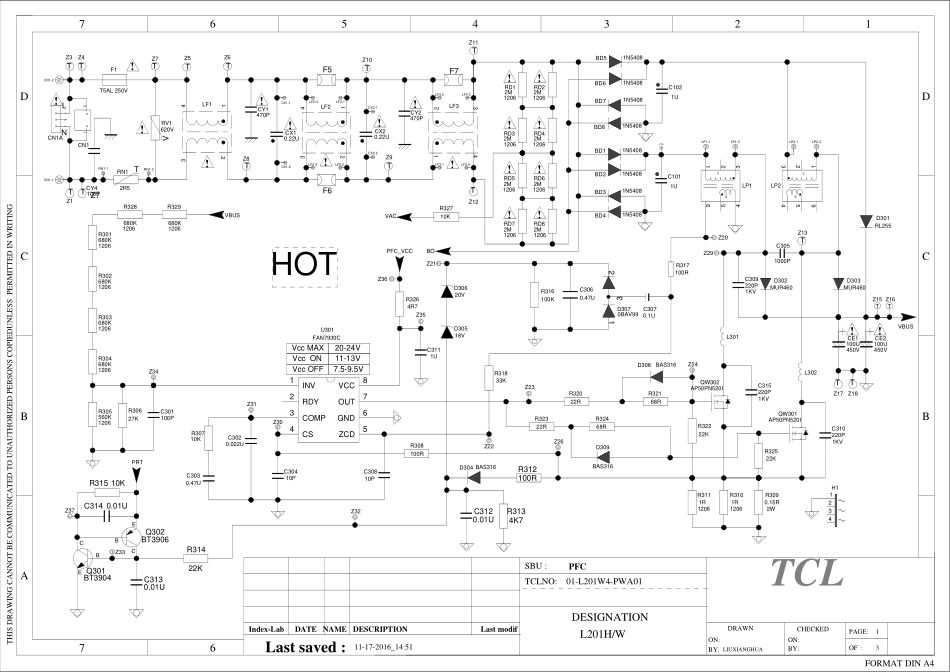 TCL 08-L201HA4-PW200AA_L201HA4电源板电路图.pdf_第1页