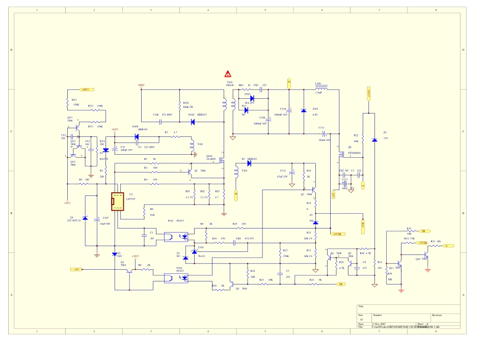 TCL 2N69-11 MIP260B电源板电路原理图.pdf_第2页