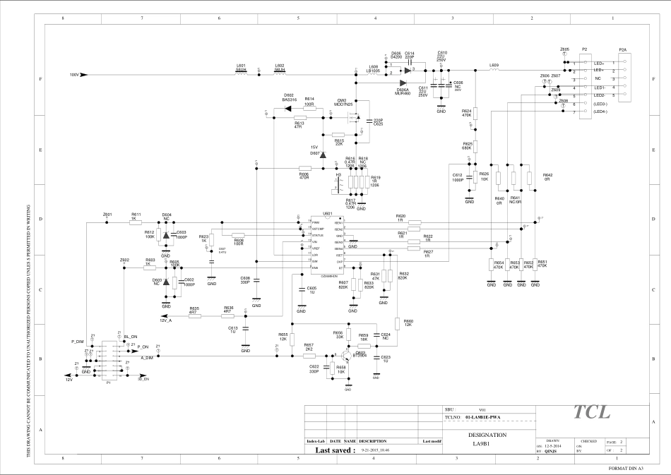 TCL 01-LA9B1E-PWA电源板电路原理图.pdf_第2页