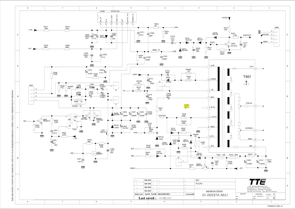 TCL  NX56机芯（TDA11135P NCP1337 STV8172 TDA2666）电路图.pdf_第1页