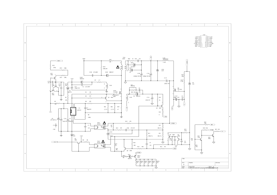 三洋LCD-32CA320液晶电视（465-0101-M1901G电源板）电路图.pdf_第2页