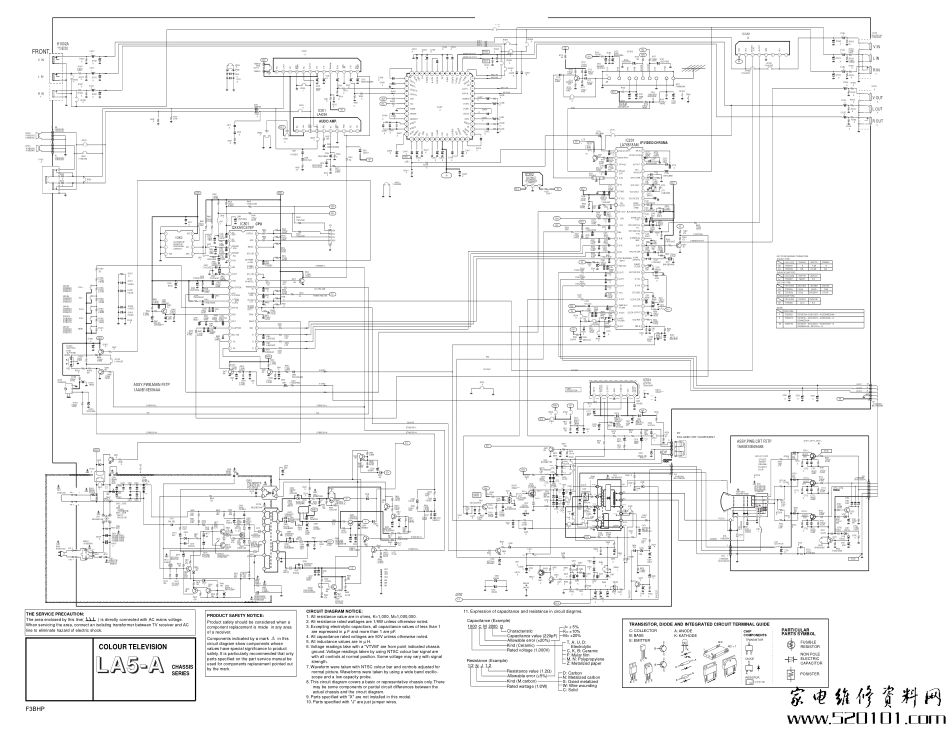 三洋LA5-A机芯线路原理图_LA5-A机芯.pdf_第1页