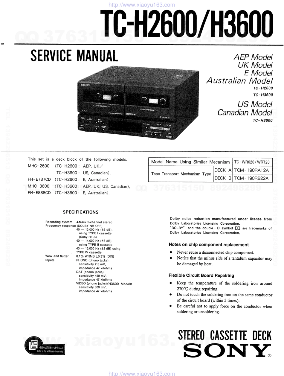 索尼SONY TC-H3600电路图.pdf_第1页