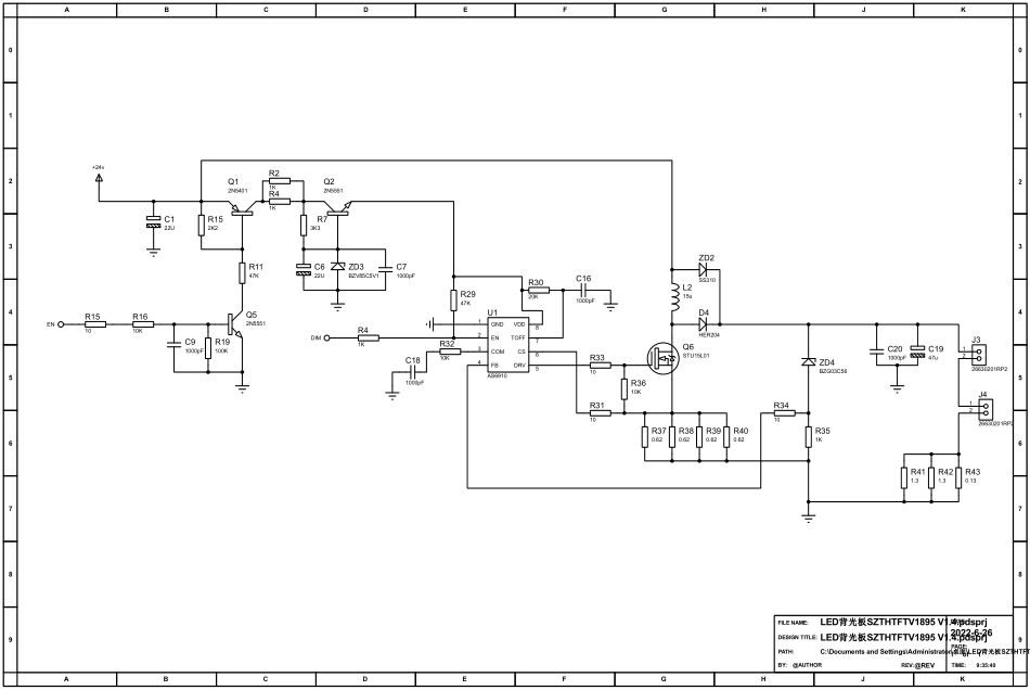 SZTHTFTV1895 V1.4背光板电路原理图.pdf_第1页