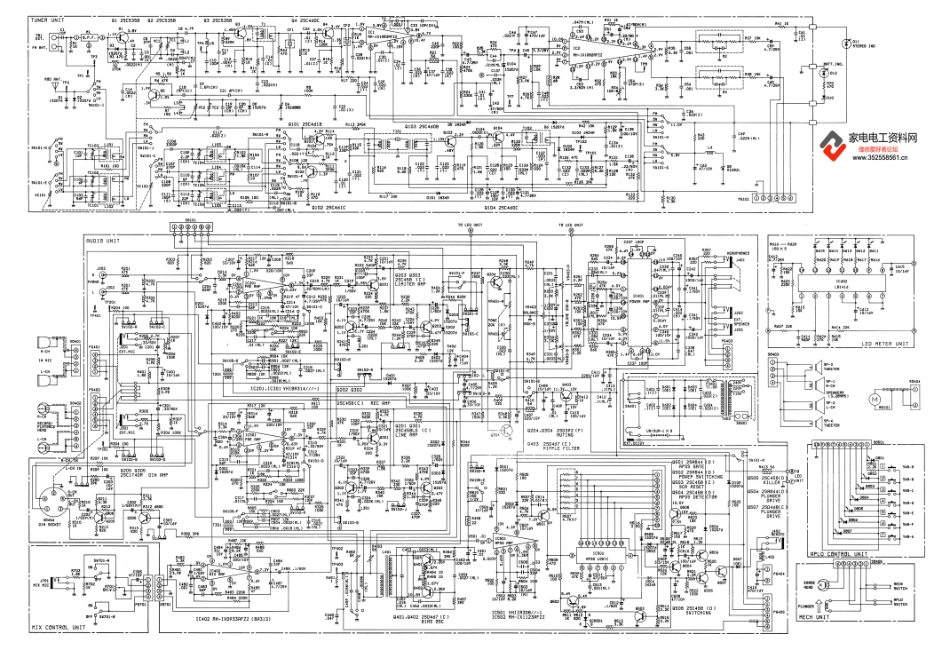 SHARP夏普GF-8686H收录机电路原理图.pdf_第1页