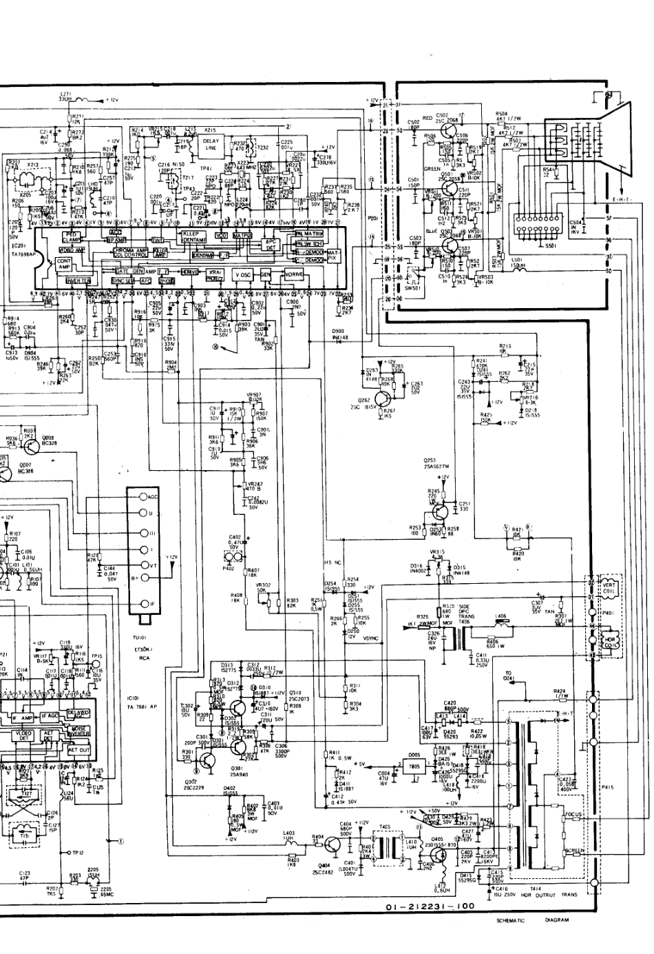 佳丽彩EC-2263R电视机电路原理图_红岩  SC-511(02).pdf_第1页