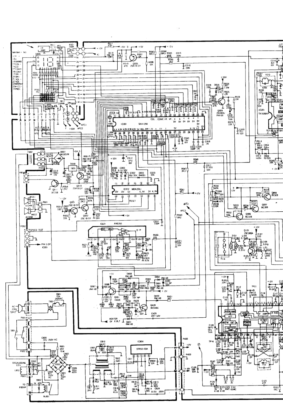 佳丽彩EC-2263R电视机电路原理图_红岩  SC-511(01).pdf_第1页