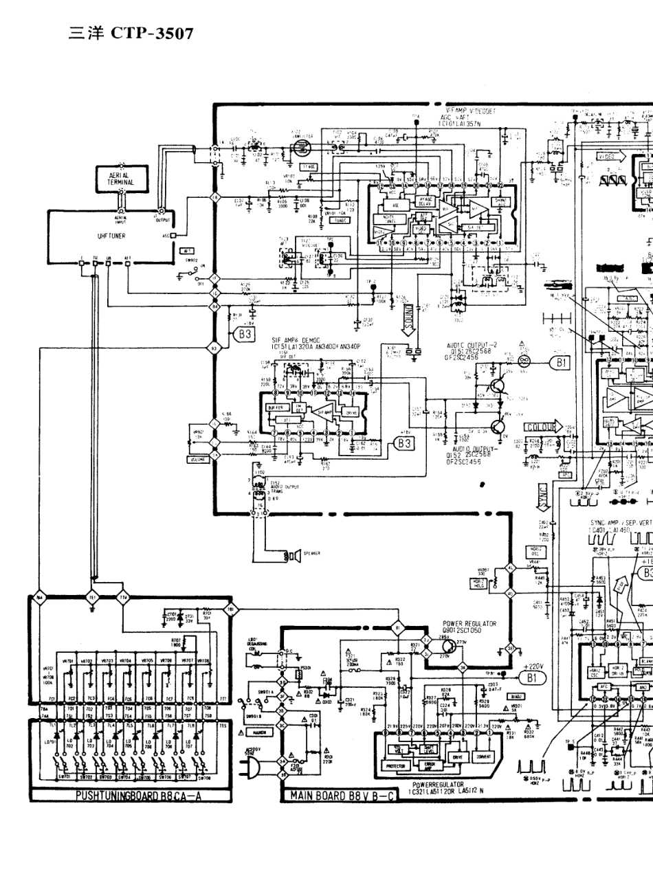 三洋CTP-3507彩电电路原理图_三洋  CTP-3507(01).pdf_第1页