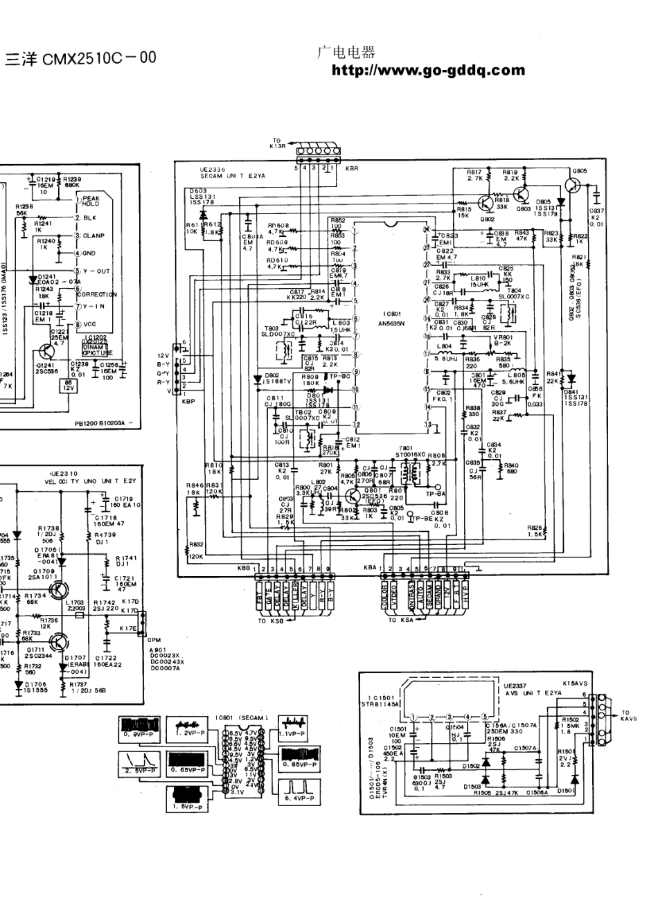 三洋CMX2510C-00彩电电路原理图_三洋  CMX2510C-00(04).pdf_第1页