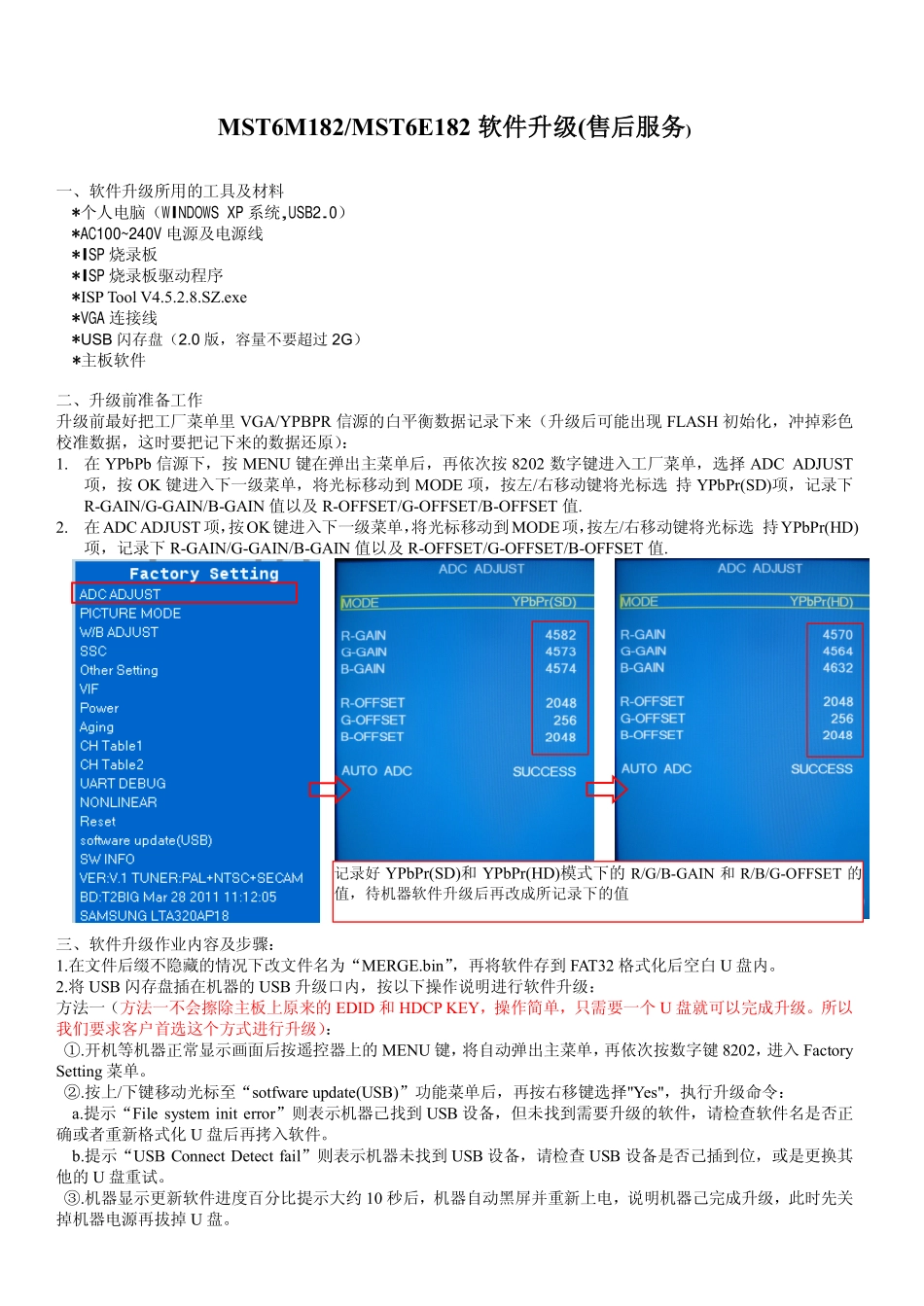 ROWA MS182机芯培训课件 PDF_ROWA MS182机芯软件升级方法.pdf_第1页