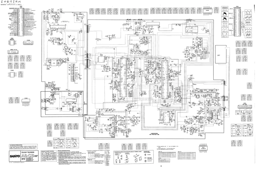 三洋CKM2596H彩电原理图_三洋CKM2596H电视机图纸.pdf_第1页