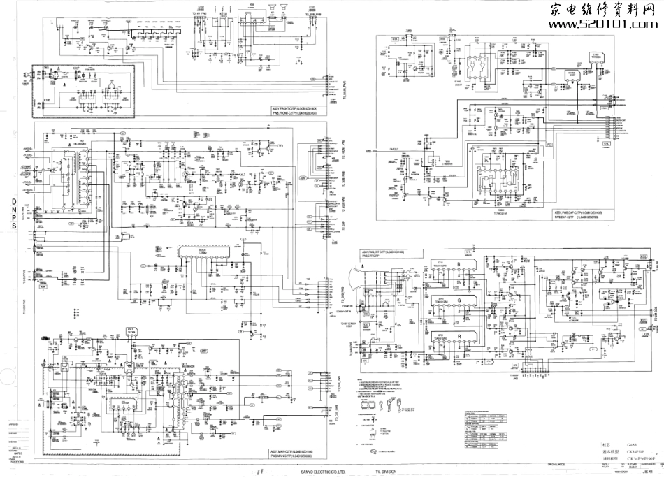 三洋CK34F90P彩电原理图_三洋CK34F90P.pdf_第1页