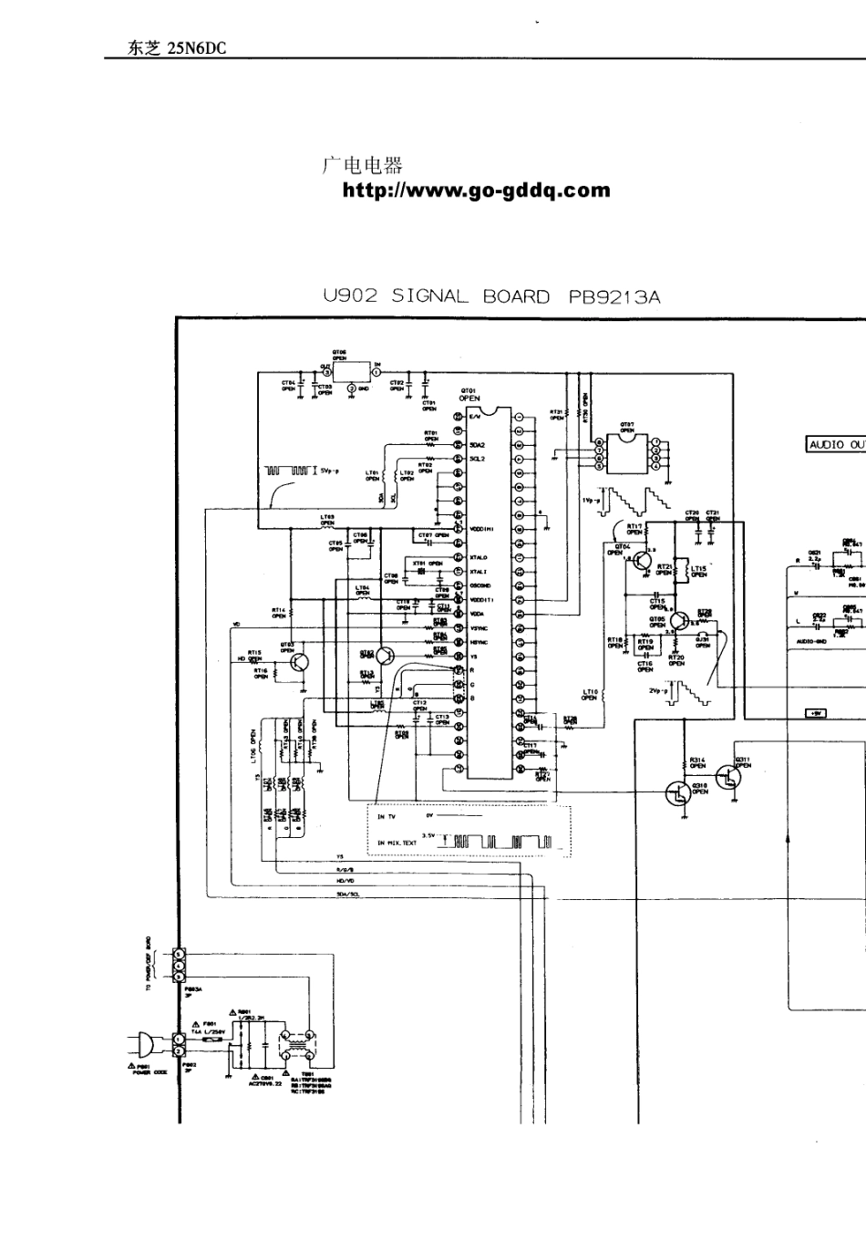 东芝25N6DC彩电原理图_东芝  25N6DC(01).pdf_第1页