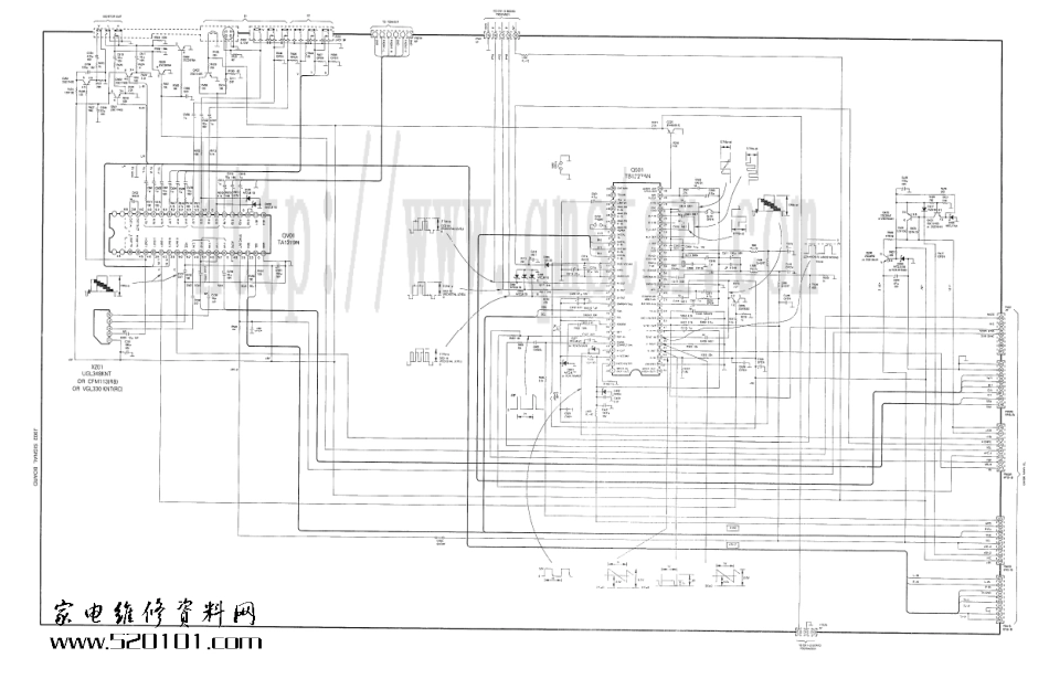 东芝25E3XC彩电原理图_东芝25E3XC电视机图纸.pdf_第1页