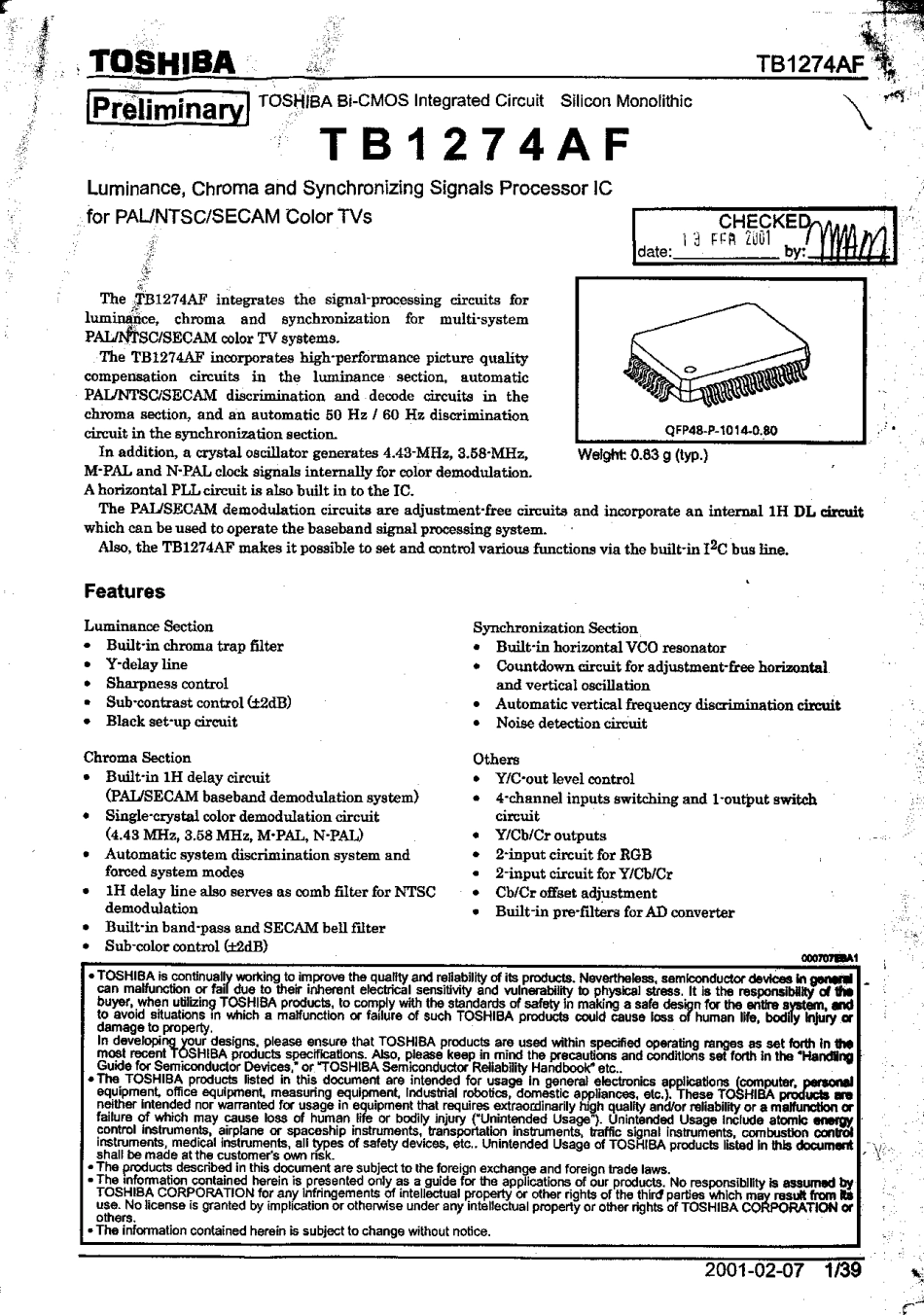 PDP4226维修手册_TB1274-AFB.pdf_第2页