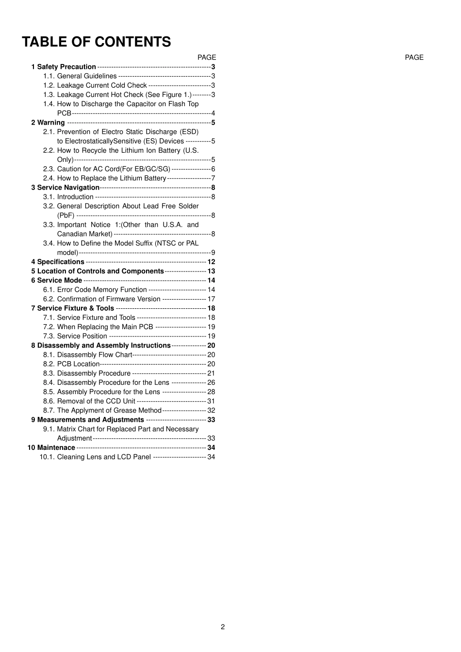 Panasonic松下DMC-FX30数码相机电路原理图_PANASONIC_DMC-FX30.pdf_第2页