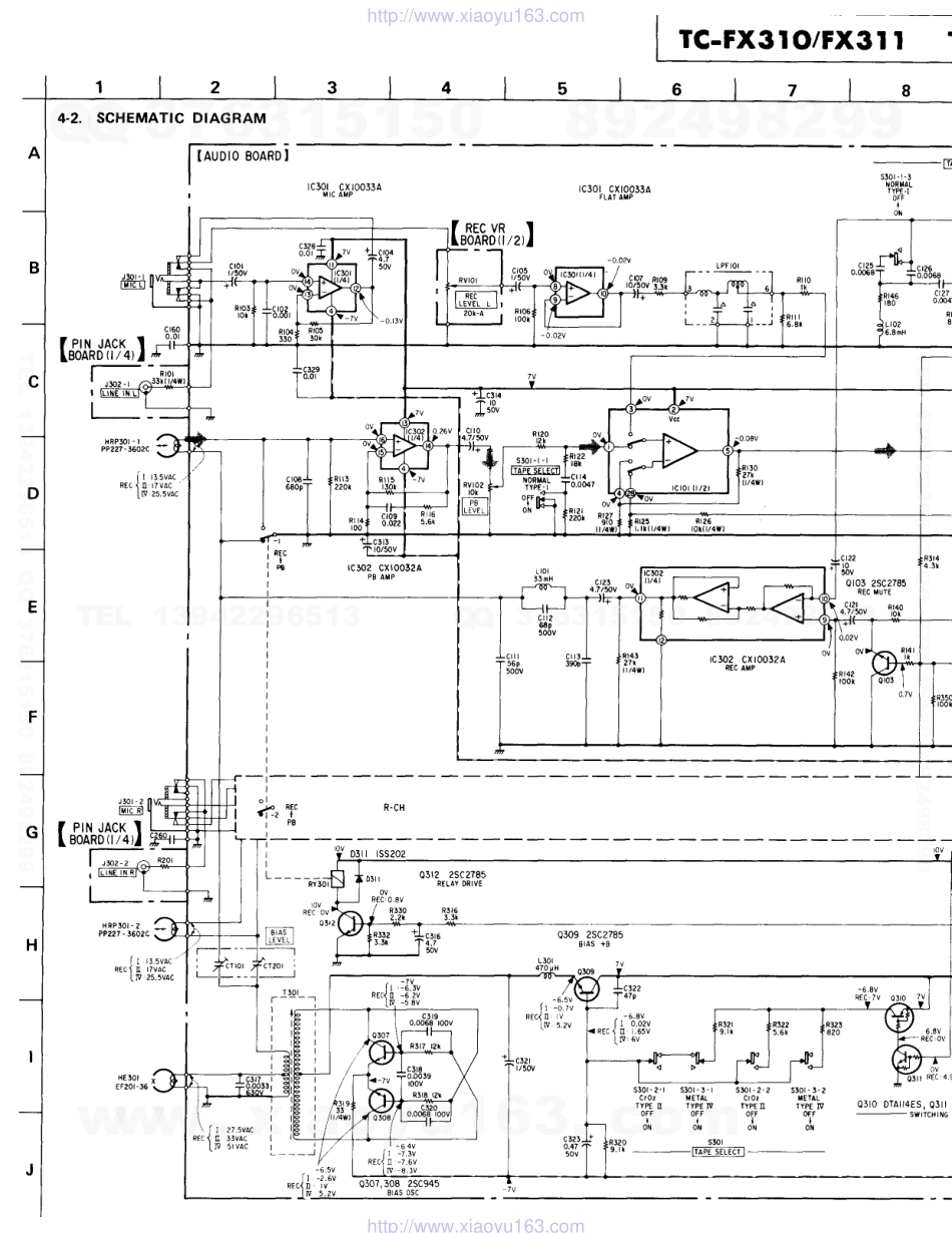 索尼SONY TC-FX310电路图.pdf_第1页