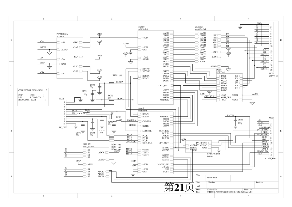 海信背投HDT4366G HDT5066G HDT4311G HDT4311H图纸_第21页会聚.pdf_第1页