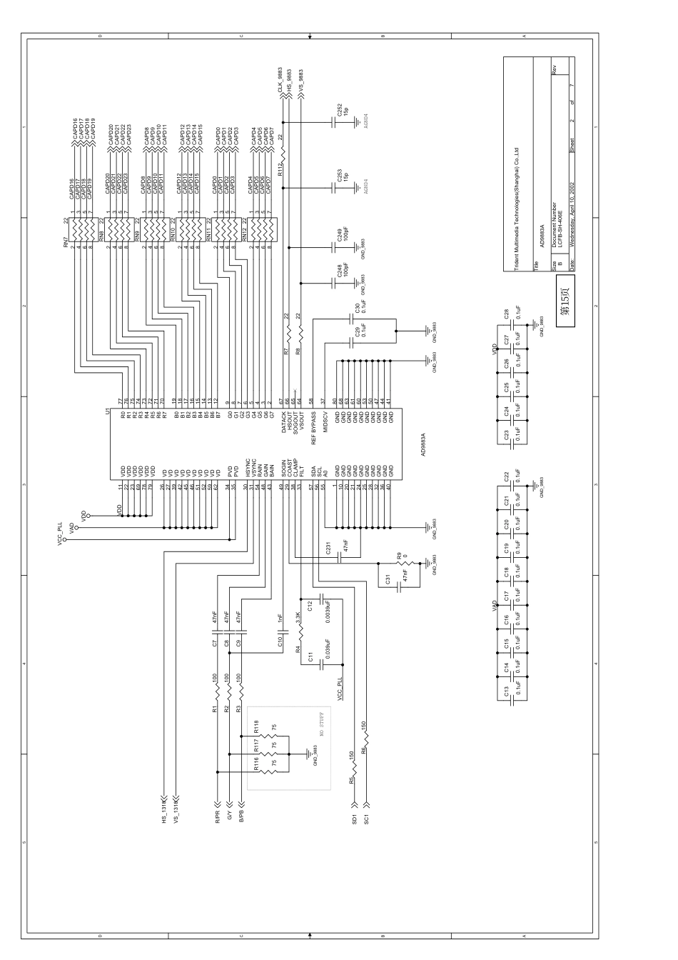 海信背投HDT4366G HDT5066G HDT4311G HDT4311H图纸_第15页AD9883.pdf_第1页