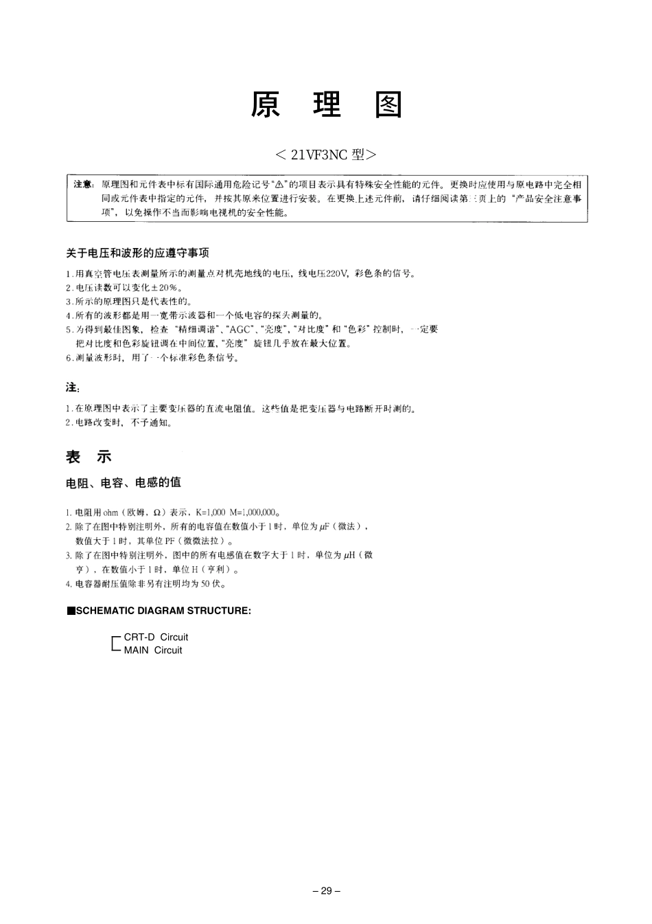 东芝21VF3NC彩电原理图_东芝21VF3NC.pdf_第1页