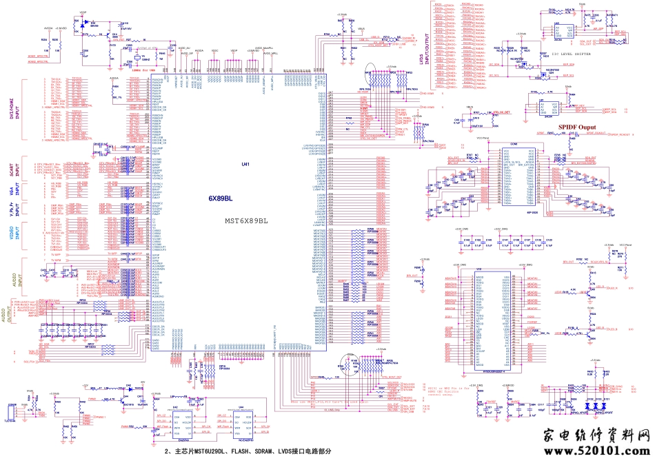 海信TLM52E29P液晶电视（1364板）主板电路图_海信液晶TLM52E29P系列(1364板)电视接收机主板电路原理图.pdf_第2页