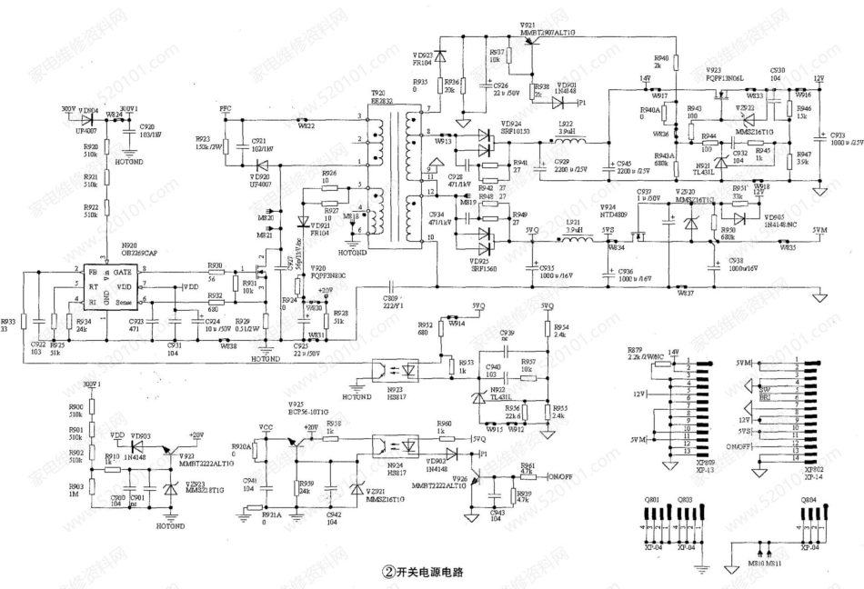 海信TLM42V86PKV系列液晶彩电(2123板)电源电路原理图.pdf_第2页