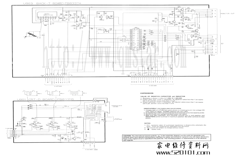 东芝21N3DH彩电原理图_东芝21N3DH电视机图纸.pdf_第1页