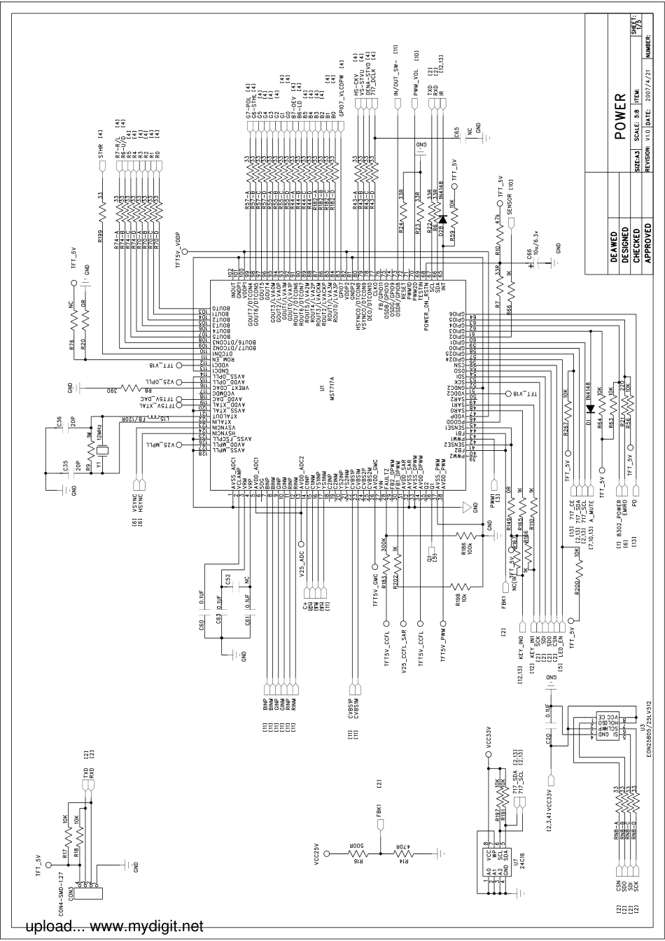 MT8302主控方案7英寸数码相框电路原理图_MT8302.pdf_第2页