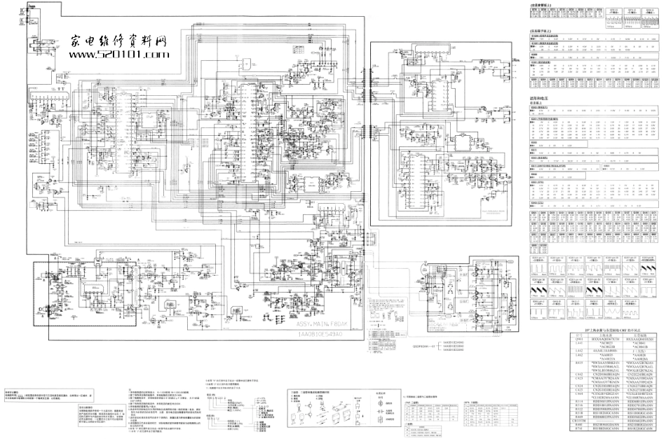 三洋CK25G1A彩电原理图_三洋CK25G1A电视机图纸.pdf_第1页