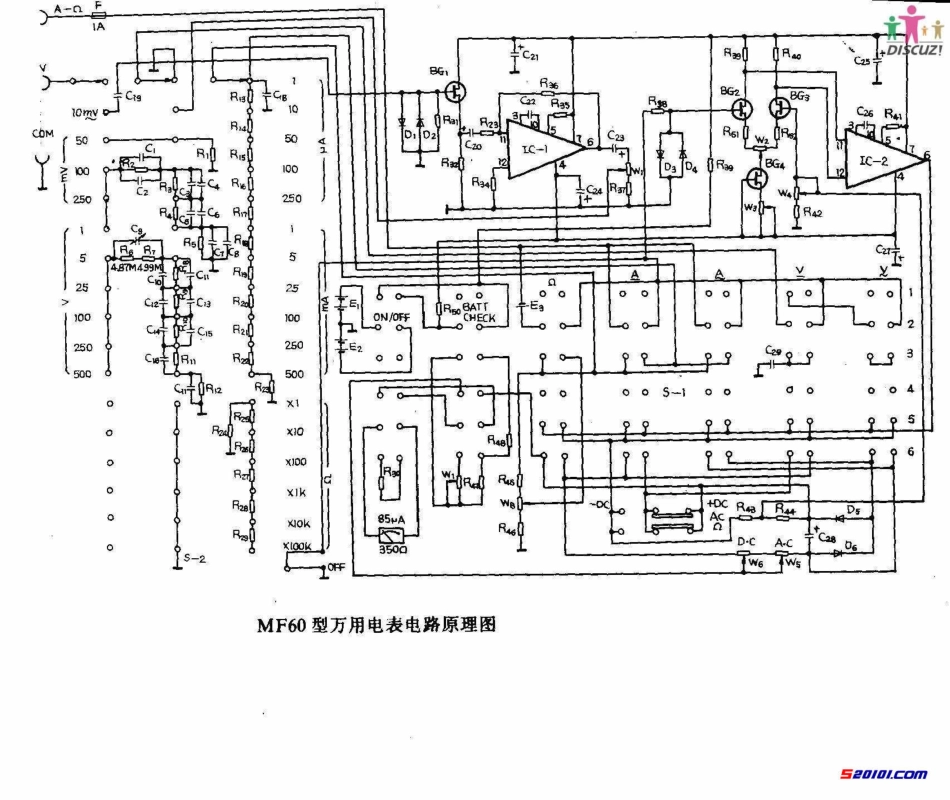 MF60型万用表原理图_MF60.pdf_第1页