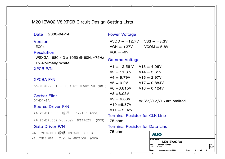 M201EW02 V8 CA1-H0537-01逻辑板电路图.pdf_第1页