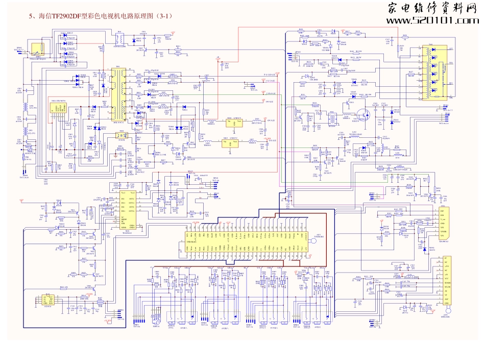 海信TF2978DF彩电原理图_海信TF2978DF彩电.pdf_第1页