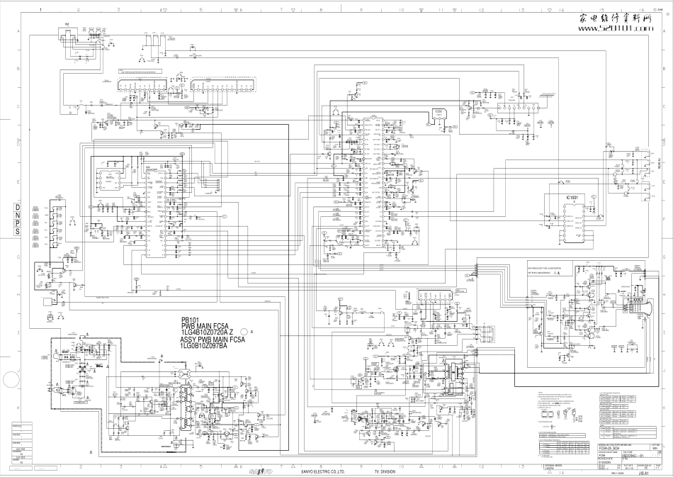 三洋CK25D88C彩电原理图_三洋CK25D88C电视机图纸.pdf_第1页