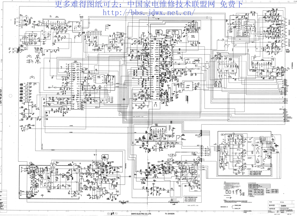 三洋CK25D8彩电电路原理图_三洋CK25D80图纸2.pdf_第1页