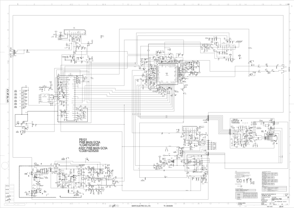 三洋CK21D100彩电原理图.pdf_第1页