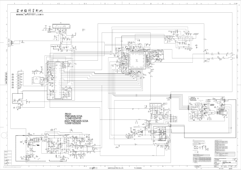 三洋CK21D108C彩电原理图_三洋CK21D108C彩电图纸.pdf_第1页