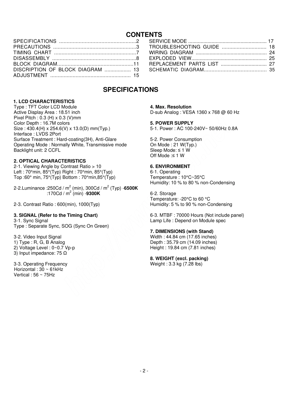 LG W1941S液晶显示器维修手册.pdf_第2页