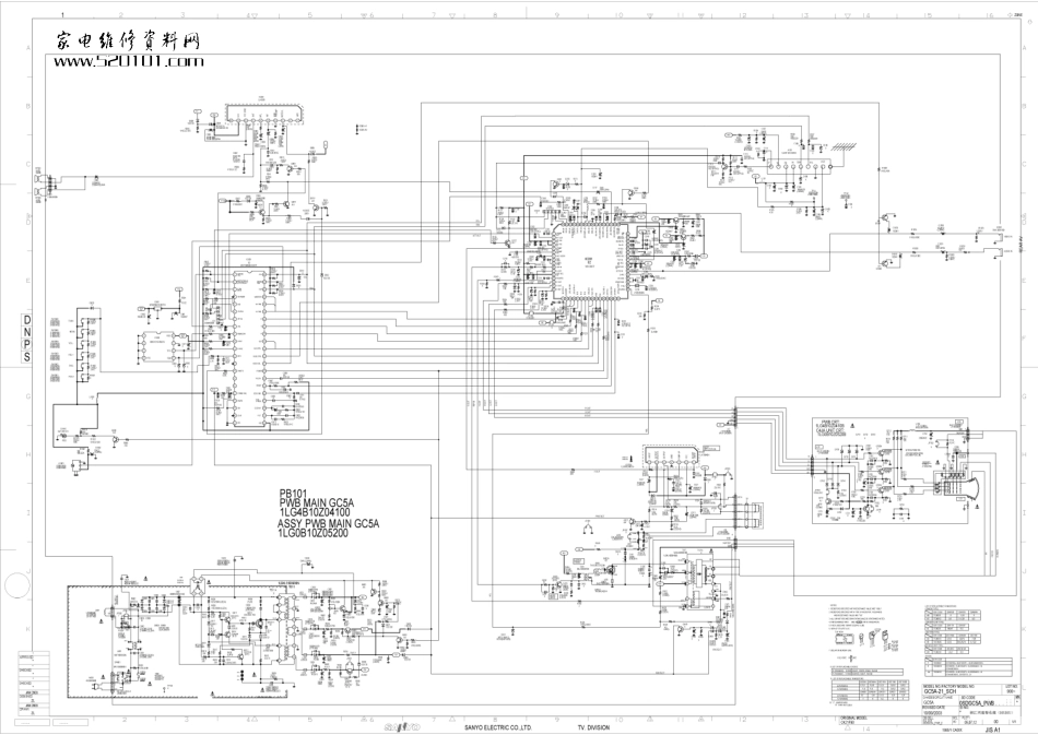 三洋CK15F50彩电原理图_三洋CK15F50.pdf_第1页