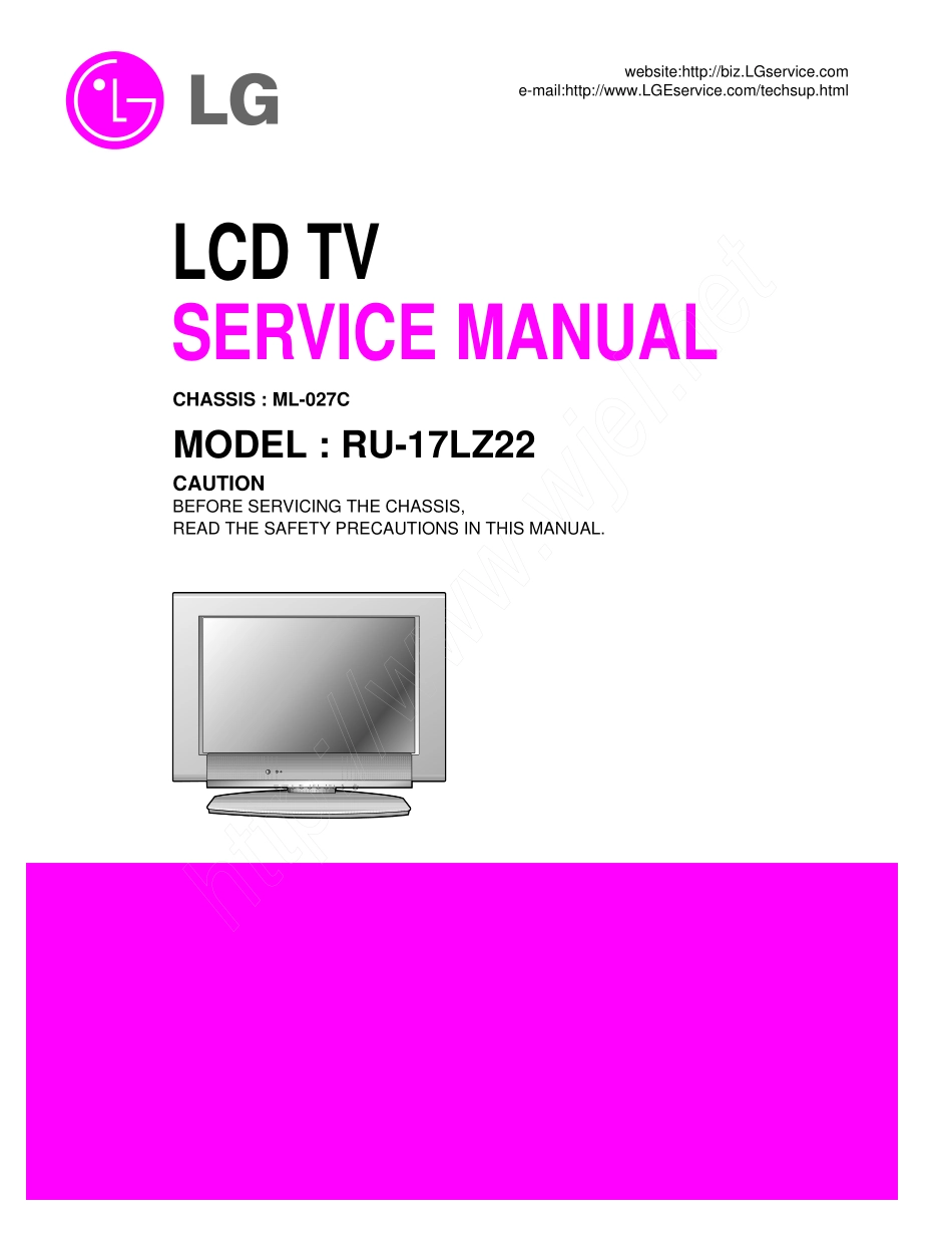 LG RU-17LZ22液晶彩电原理图_LG RU-17LZ22液晶彩电图纸.pdf_第1页