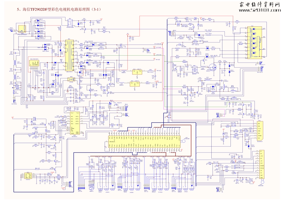 海信TC3401DH彩电原理图_海信TC3401DH彩电.pdf_第1页